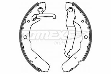 Bremžu loku komplekts TOMEX Brakes TX 20-48 1