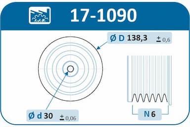 Piedziņas skriemelis, Kloķvārpsta IJS GROUP 17-1090 2