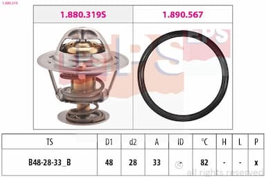 Termostats, Dzesēšanas šķidrums EPS 1.880.319 1