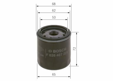 Eļļas filtrs BOSCH F 026 407 221 5