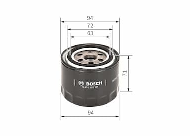 Eļļas filtrs BOSCH 0 451 103 311 5