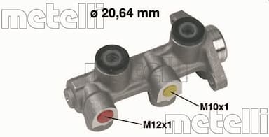 Galvenais bremžu cilindrs METELLI 05-0224 1