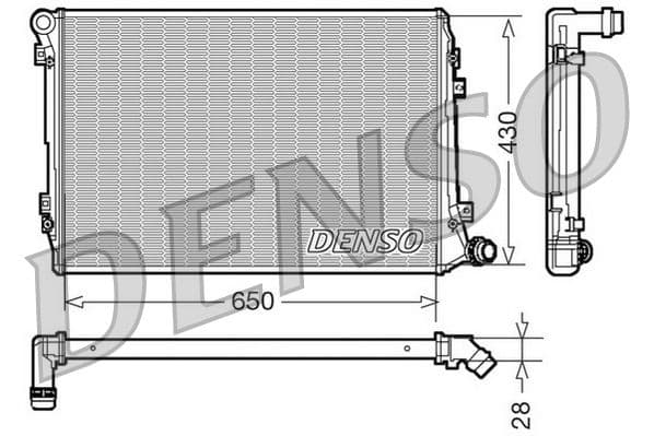 Radiators, Motora dzesēšanas sistēma DENSO DRM32037 1