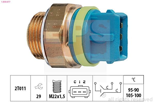 Termoslēdzis, Radiatora ventilators EPS 1.850.677 1