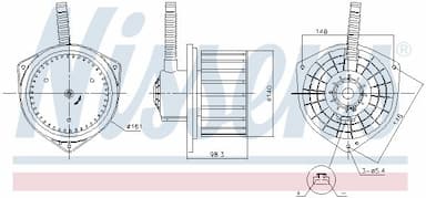 Salona ventilators NISSENS 87755 6