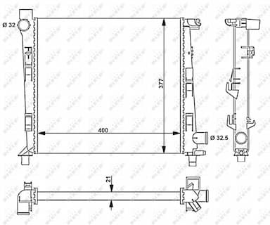 Radiators, Motora dzesēšanas sistēma NRF 54717 1