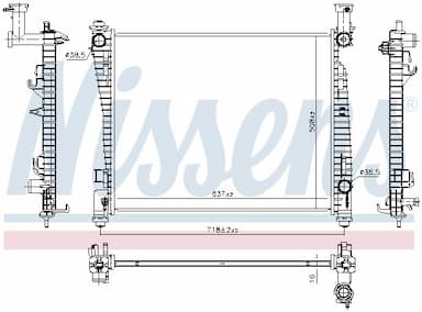 Radiators, Motora dzesēšanas sistēma NISSENS 61032 5