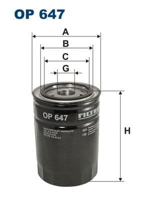 Eļļas filtrs FILTRON OP 647 1