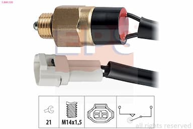 Slēdzis, Atpakaļgaitas signāla lukturis EPS 1.860.120 1