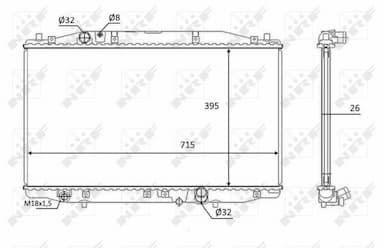 Radiators, Motora dzesēšanas sistēma NRF 58452 1