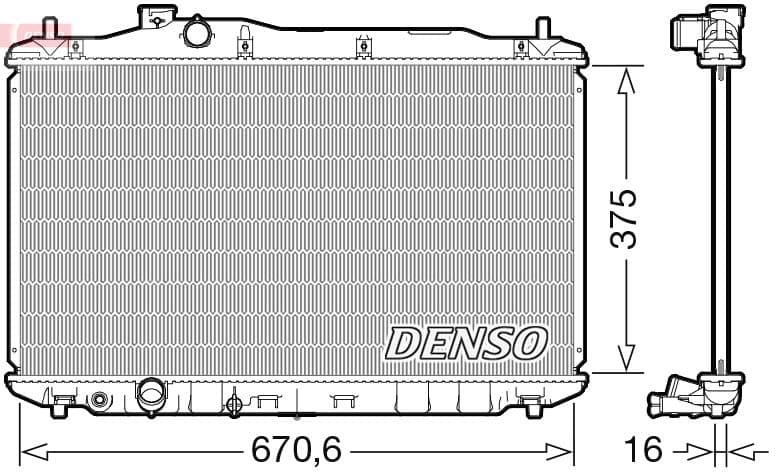 Radiators, Motora dzesēšanas sistēma DENSO DRM40105 1