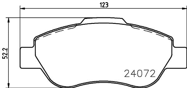 Bremžu uzliku kompl., Disku bremzes HELLA 8DB 355 011-241 1