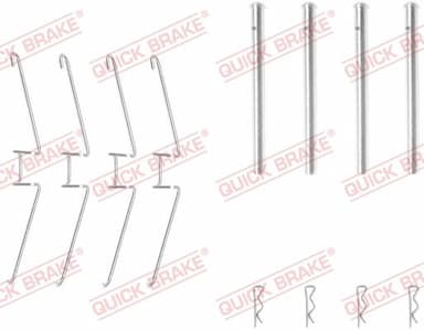 Piederumu komplekts, Disku bremžu uzlikas QUICK BRAKE 109-1155 1