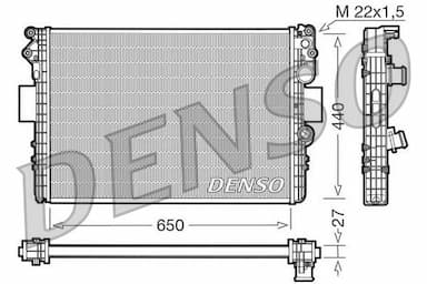 Radiators, Motora dzesēšanas sistēma DENSO DRM12002 1