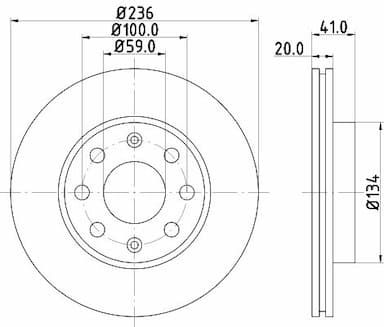 Bremžu diski HELLA 8DD 355 111-341 4