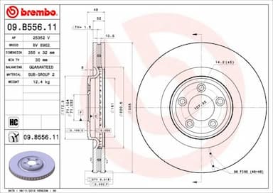 Bremžu diski BREMBO 09.B556.11 1