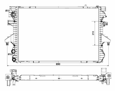 Radiators, Motora dzesēšanas sistēma NRF 53796 4