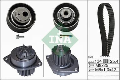 Ūdenssūknis + Zobsiksnas komplekts Schaeffler INA 530 0055 30 1