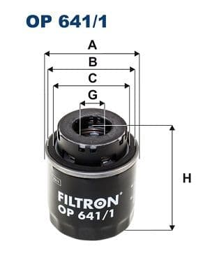 Eļļas filtrs FILTRON OP 641/1 1