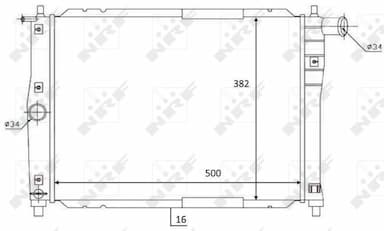 Radiators, Motora dzesēšanas sistēma NRF 59122 5