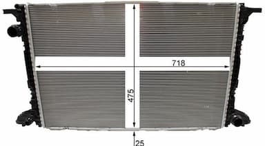 Radiators, Motora dzesēšanas sistēma MAHLE CR 2180 000P 4