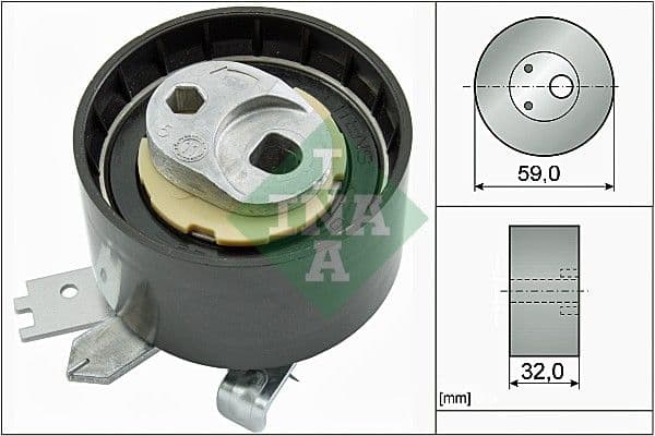 Spriegotājrullītis, Gāzu sadales mehānisma piedziņas siksna INA 531 0906 10 1