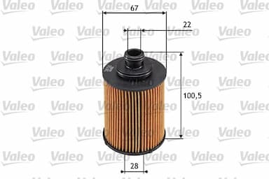 Eļļas filtrs VALEO 586530 1