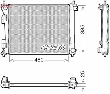 Radiators, Motora dzesēšanas sistēma DENSO DRM43010 1