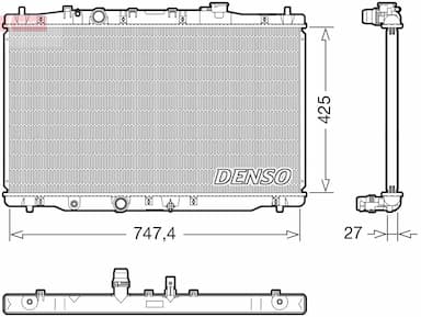 Radiators, Motora dzesēšanas sistēma DENSO DRM40054 1