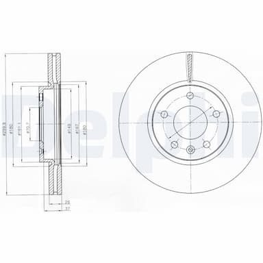 Bremžu diski DELPHI BG4278C 1