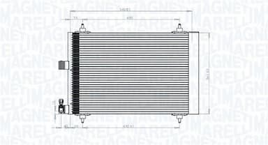 Kondensators, Gaisa kond. sistēma MAGNETI MARELLI 350203839000 1