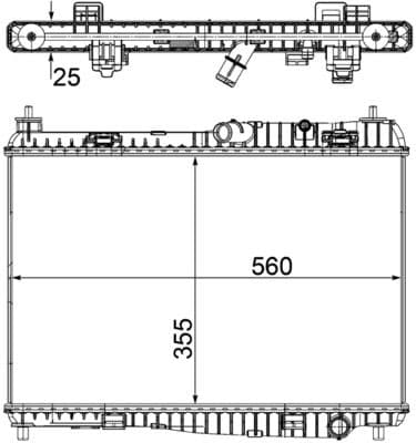 Radiators, Motora dzesēšanas sistēma MAHLE CR 1135 000S 2