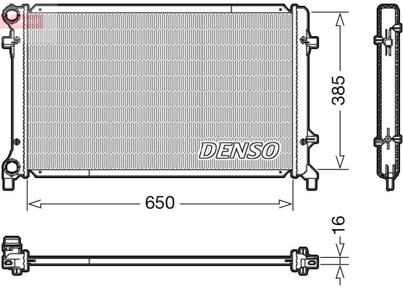 Radiators, Motora dzesēšanas sistēma DENSO DRM02014 1