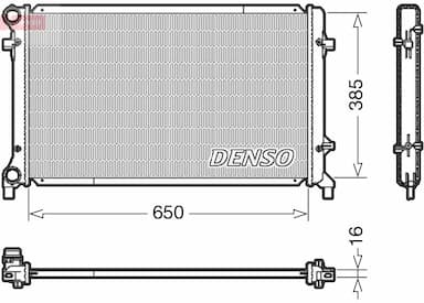 Radiators, Motora dzesēšanas sistēma DENSO DRM02014 1