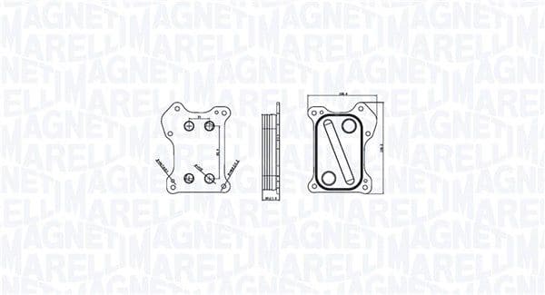 Eļļas radiators, Motoreļļa MAGNETI MARELLI 350300000800 1