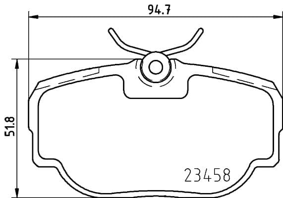 Bremžu uzliku kompl., Disku bremzes HELLA 8DB 355 009-541 1