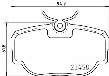 Bremžu uzliku kompl., Disku bremzes HELLA 8DB 355 009-541 1