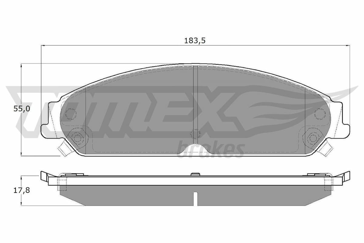 Bremžu uzliku kompl., Disku bremzes TOMEX Brakes TX 19-20 1