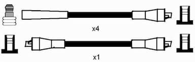 Augstsprieguma vadu komplekts NGK 7104 2
