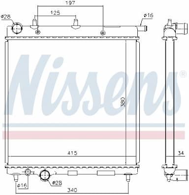 Radiators, Motora dzesēšanas sistēma NISSENS 61279 6