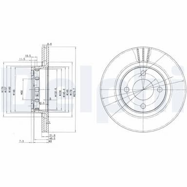 Bremžu diski DELPHI BG2784 1