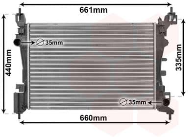 Radiators, Motora dzesēšanas sistēma VAN WEZEL 17002318 1