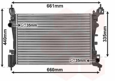 Radiators, Motora dzesēšanas sistēma VAN WEZEL 17002318 1