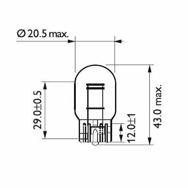 Kvēlspuldze PHILIPS 12066B2 3