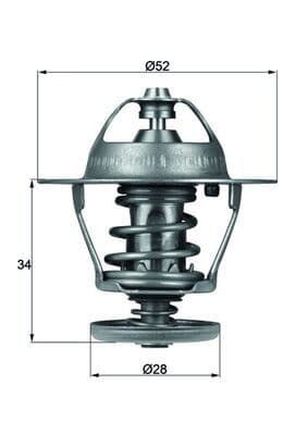 Termostats, Dzesēšanas šķidrums MAHLE TX 68 88D 1