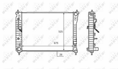 Radiators, Motora dzesēšanas sistēma NRF 58449 5