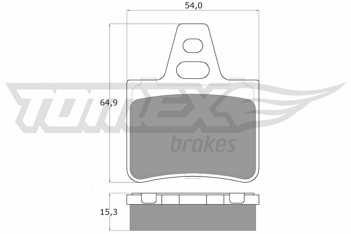 Bremžu uzliku kompl., Disku bremzes TOMEX Brakes TX 12-06 1