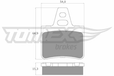 Bremžu uzliku kompl., Disku bremzes TOMEX Brakes TX 12-06 1