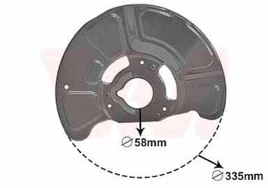 Dubļu sargs, Bremžu disks VAN WEZEL 3044371 1