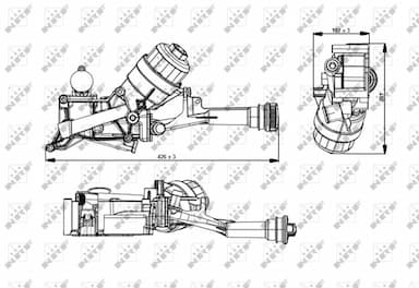 Korpuss, Eļļas filtrs NRF 31349 5